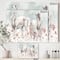 Designart - watercolors Pink Wild Horses - Farmhouse Premium Canvas Wall Art
